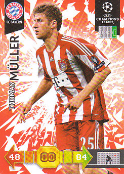 Thomas Muller Bayern Munchen 2010/11 Panini Adrenalyn XL CL #52